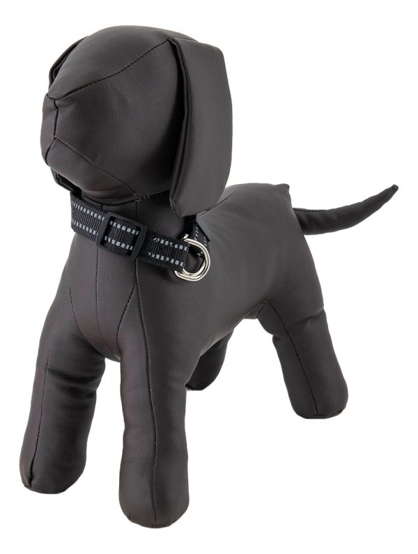 Collar Para Perro Reflejante Cierre Argollas Ajusta Mr Wuff Color Negro Tamaño Del Collar L - Imagen 3