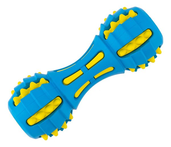 Juguete Pesa Mordedera Para Perro Flexible 17x7cm Mr Wuff Azul - Imagen 8