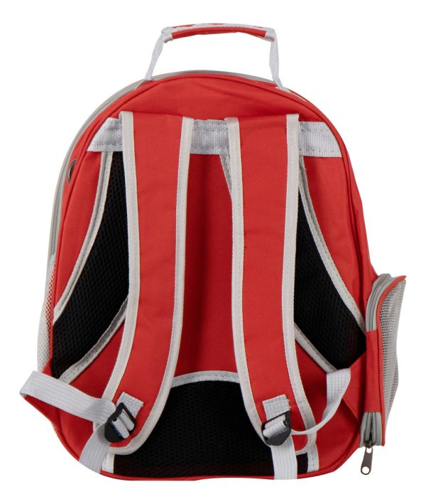 Mochila Transportadora Gato Perro Mr Wuff Comoda Back Rojo - Imagen 4
