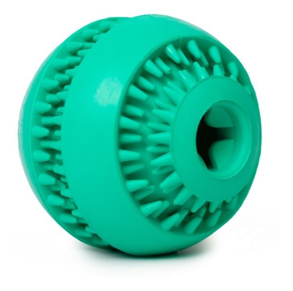 Pelota Para Perro Juguete Resistente Dispensadora De Premios Mr Wuff Grande Color Turquesa - Imagen 2