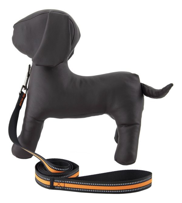 Correa Para Perro Resistente Fuerte Reflejante Mr Wuff Naranja - Imagen 8