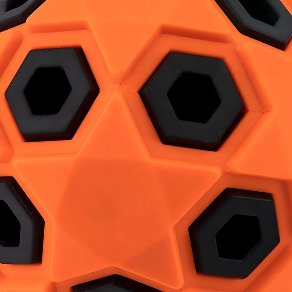 Juguete Pelota Dispensador Doble Grosor Para Perro Mr Wuff Color Naranja Oscuro - Imagen 2