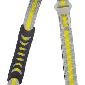 Correa Cinturon Auto Mr Wuff Para Perro Elastica Resistente Gris/amarillo