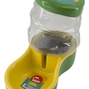 Bebedero Comedero Perro Gato Dispensador Automatico Mr Wuff Amarillo