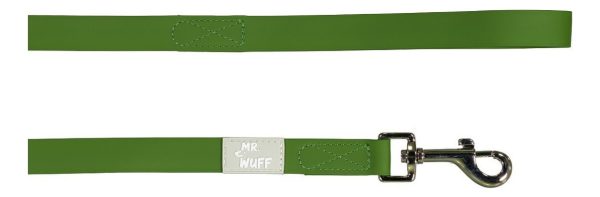 Correa Para Perro Resistente Calidad Mr Wuff Color Verde Militar