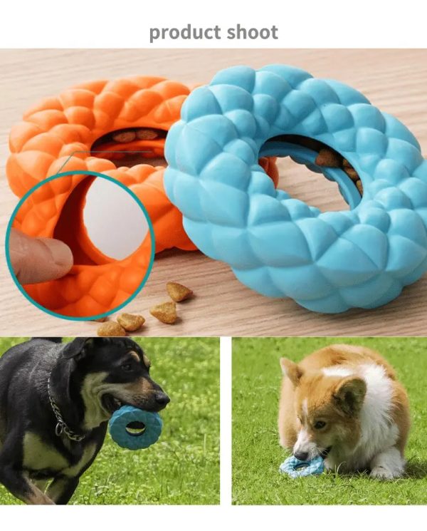 Juguete Para Perro Dispensador Premios Estimulante Mr. Wuff Color Rojo - Imagen 6