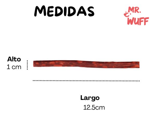 Premios Carnaza Perro Snack 20 Palitos 250gr Mr Wuff Fresa - Imagen 3