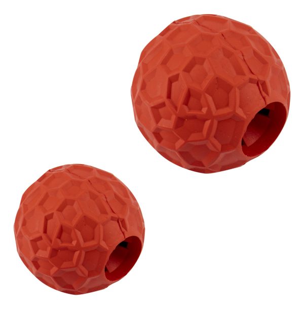 Comedero Para Perros Pelota Juguete Para Mascotas Mr Wuff Rojo Chico - Imagen 7