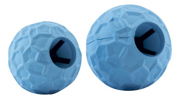 Comedero Para Perros Pelota Juguete Para Mascotas Mr Wuff Azul Grande - Imagen 7