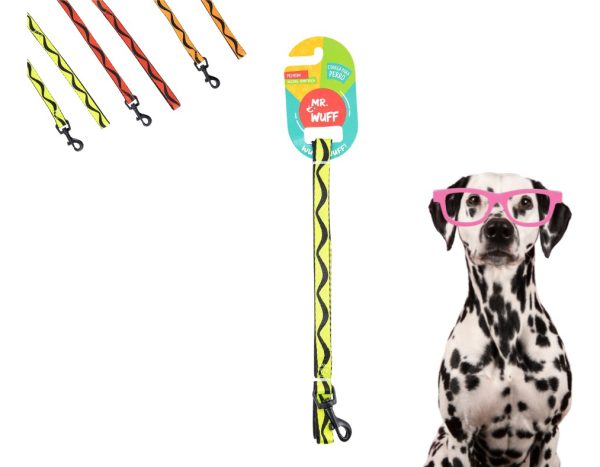 Correa Para Perros Grande Resistente Fuerte 1.20m Mr Wuff Amarillo