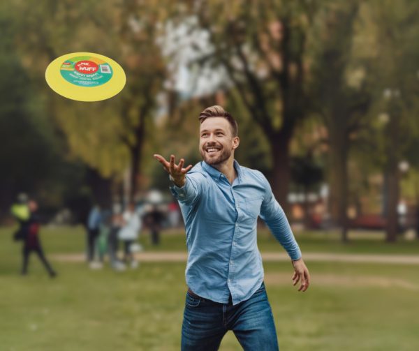 Frisbee Volador Perro Mr Wuff Resistente Flexible Amarillo - Imagen 5
