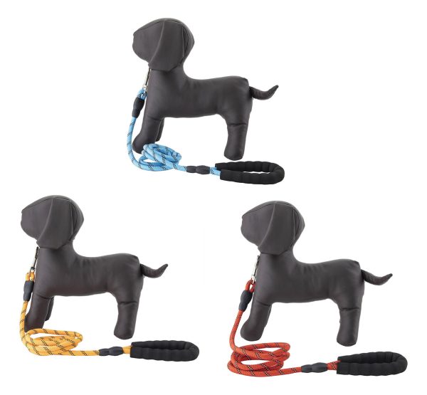 Correa Para Perro Fuerte Reflejante Mango Acolchado Mr Wuff Color Azul - Imagen 4