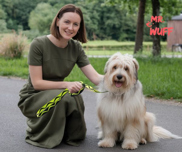 Correa Para Perros Grande Resistente Fuerte 1.20m Mr Wuff Amarillo - Imagen 6