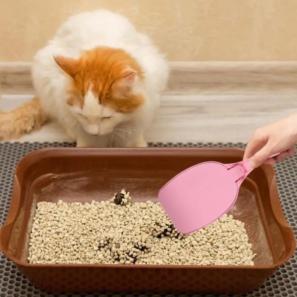 Pala Recogedor Arenero Para Gatos Mr Wuff Con Tapadera Color Rosa - Imagen 5