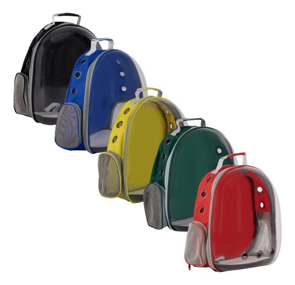 Mochila Transportadora Gato Perro Mr Wuff Comoda Back Amarillo