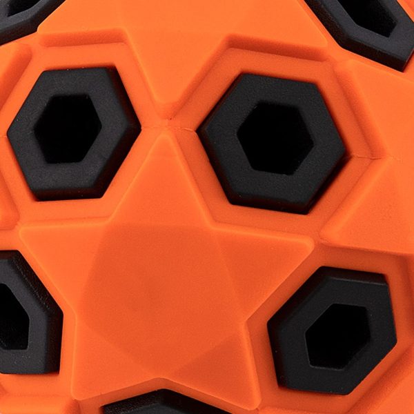 Juguete Pelota Para Croquetas Perro Resistente Color Mr.wuf Naranja Oscuro - Imagen 4
