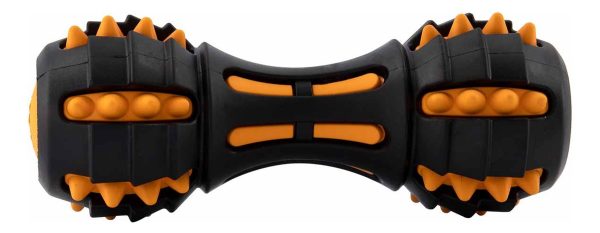 Juguete Pesa Mordedera Para Perro Flexible 17x7cm Mr Wuff Negro - Imagen 2