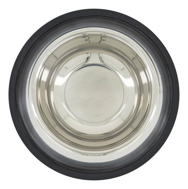 Plato Comedero Perro Antidezlizante 765 G 27oz 26 Cm Mr Wuff Color Plateado - Imagen 4