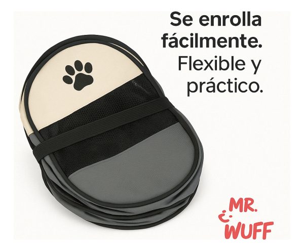 Casa Corral Para Perro Gato Conejo Mascota Plegable Mr Wuff Gris / Chico - Imagen 7