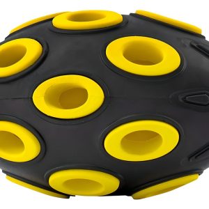 Juguete Balon Futbol Americano Para Perro Marca Mr Wuff Color Negro/amarillo Negro/amarillo