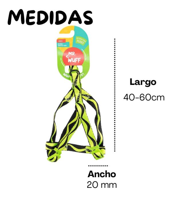 Pechera Arnes De Seguridad Para Perros Resistente Mr Wuff Amarillo S - Imagen 4