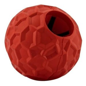 Juguete Dispensador Pelota Comedero Para Perro Mascota 7.5cm Color Rojo Talla L