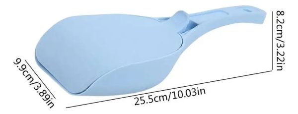 Pala Recogedor Arenero Para Gatos Mr Wuff Con Tapadera Azul - Imagen 3