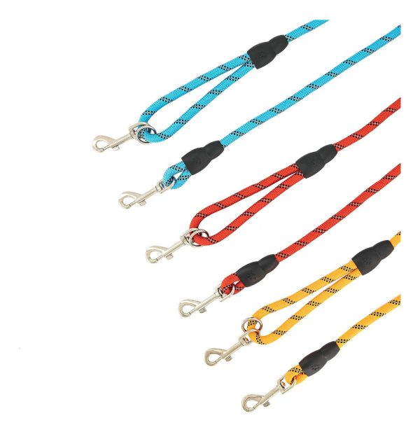 Correa Perro Larga 4.5m Reflejante Gancho Extra Mr Wuff Naranja - Imagen 8
