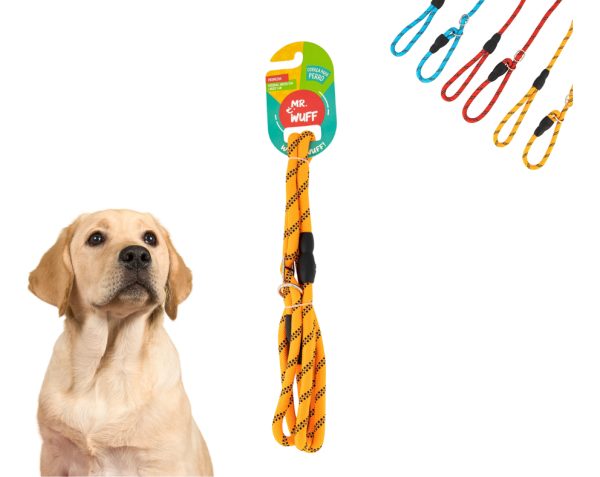 Correa Para Perro Resistente Ajustable Reflejante Mr Wuff Color Naranja - Imagen 9