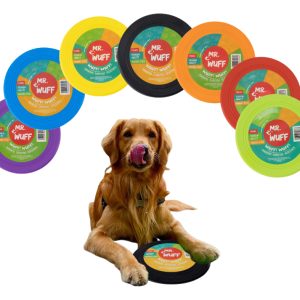 Frisbee Volador Perro Mr Wuff Resistente Flexible Negro