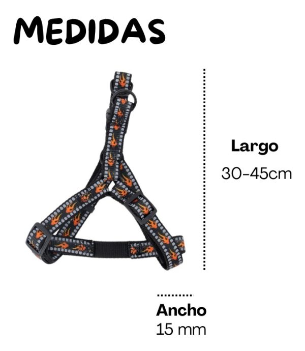 Pechera Arnes De Seguridad Para Perros Resistente Mr Wuff Negro S - Imagen 5