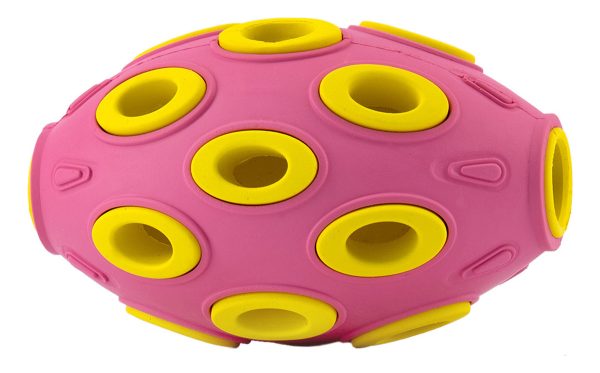 Juguete Pelota Para Perros De Americano 12x7.6cm Mr Wuff Rosa - Imagen 2
