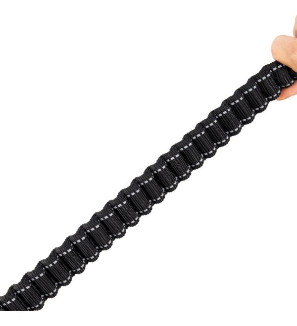 Correa Cinturon Auto Mr Wuff Para Perro Elastica Resistente Color Negro Negro - Imagen 3