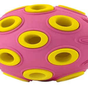 Juguete Balon Futbol Americano Para Perro Marca Mr Wuff Color Rosa/amarillo