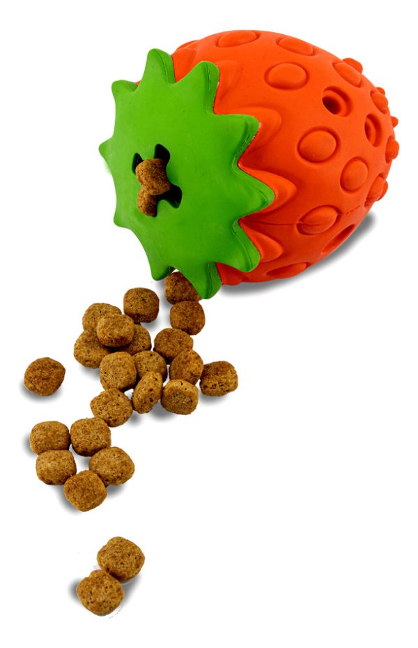 Juguete De Fresa Dispensadora Para Perros Mordible Mr Wuff - Imagen 7