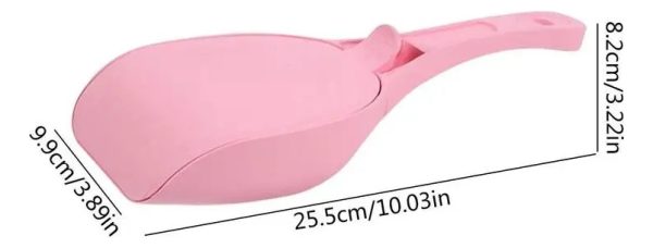 Pala Recogedor Arenero Para Gatos Mr Wuff Con Tapadera Rosa - Imagen 3