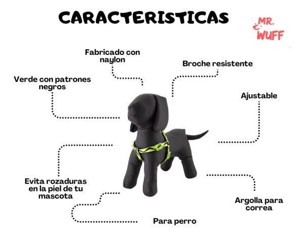Pechera Arnes De Seguridad Para Perros Resistente Mr Wuff Amarillo S - Imagen 7