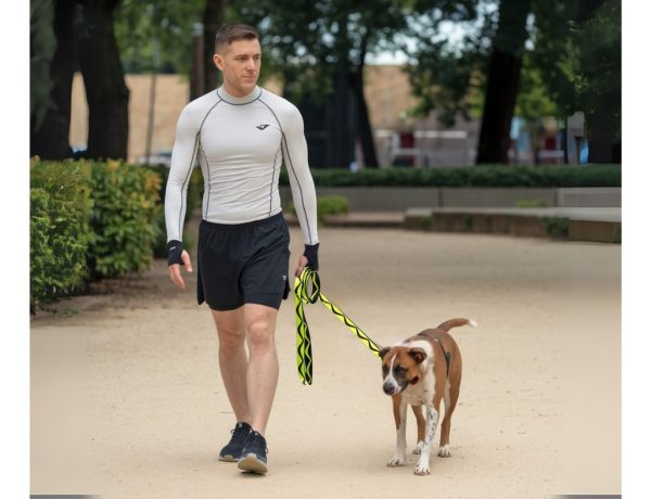 Correa Para Perros Grande Resistente Fuerte 1.20m Mr Wuff Amarillo - Imagen 4