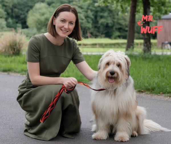 Correa Para Perros Grande Resistente Fuerte 1.20m Mr Wuff Color Rojo - Imagen 6