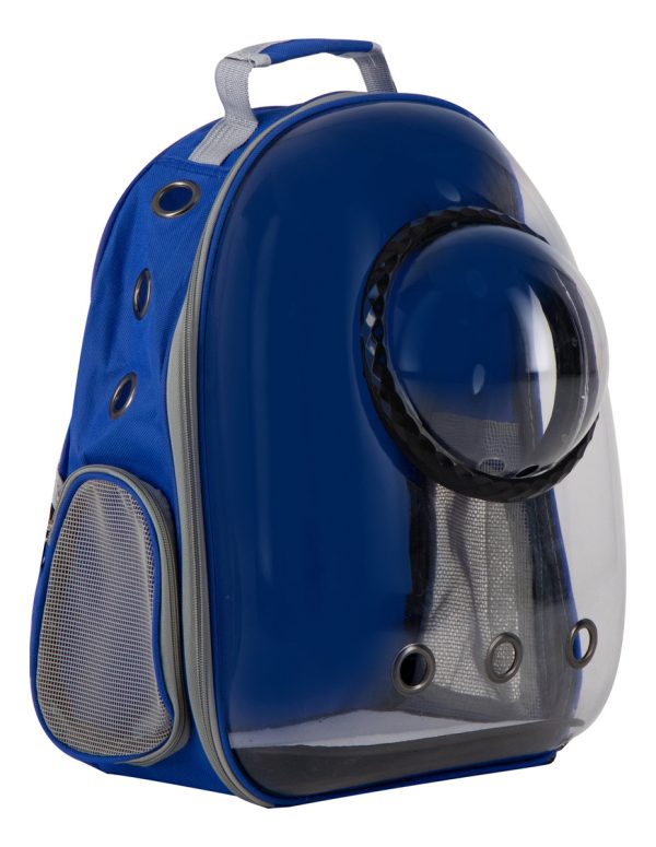 Mochila Burbuja Red Transportadora Perro Gato Mr Wuff Comoda Color Azul - Imagen 2