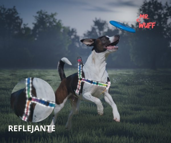 Pechera Arnes De Seguridad Para Perros Resistente Mr Wuff Multicolor L - Imagen 8