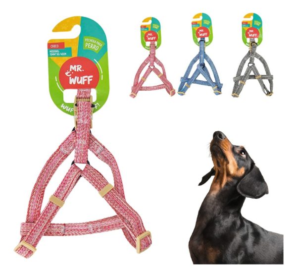 Pechera Arnes De Seguridad Para Perros Resistente Mr Wuff Rosa L