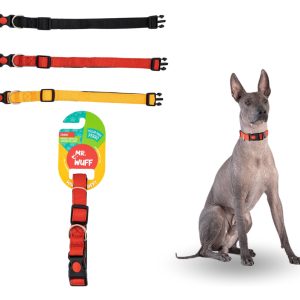 Collar Para Perros Gatos Mascotas Ajustable Mr Wuff Color Rojo Broche Tamaño Del Collar Xl