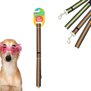 Correa Para Perro Resistente Fuerte Reflejante Mr Wuff Naranja
