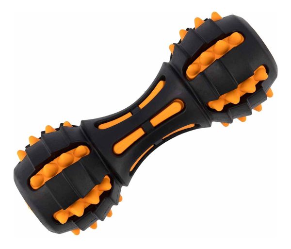 Juguete Pesa Mordedera Para Perro Flexible 17x7cm Mr Wuff Negro - Imagen 7