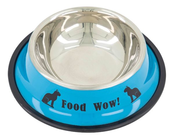 Plato Comedero Perro Antidezlizante 765 G 27oz 26 Cm Mr Wuff Color Azul - Imagen 6