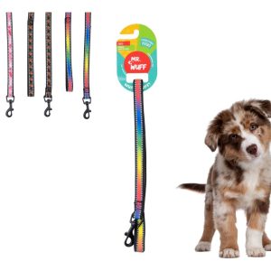 Correa Para Perros Grande Resistente Fuerte 1.20m Mr Wuff Color Multicolor