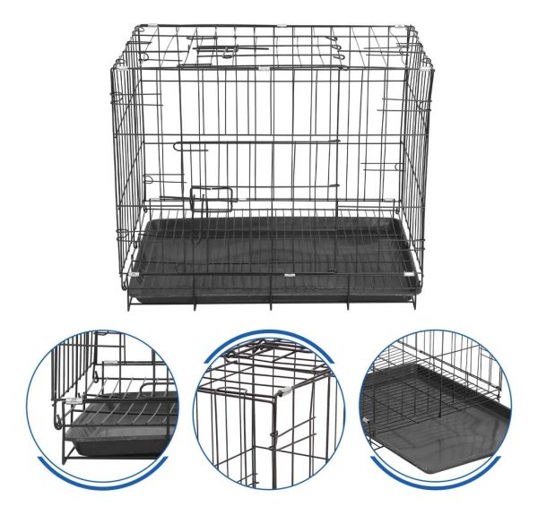 Jaula Plegable Transportadora Perro Gato Mr Wuff 50x37x40cm - Imagen 5