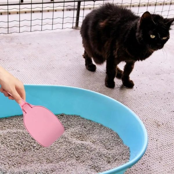 Pala Recogedor Arenero Para Gatos Mr Wuff Con Tapadera Color Rosa - Imagen 3