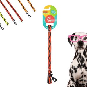Correa Para Perros Grande Resistente Fuerte 1.20m Mr Wuff Rojo